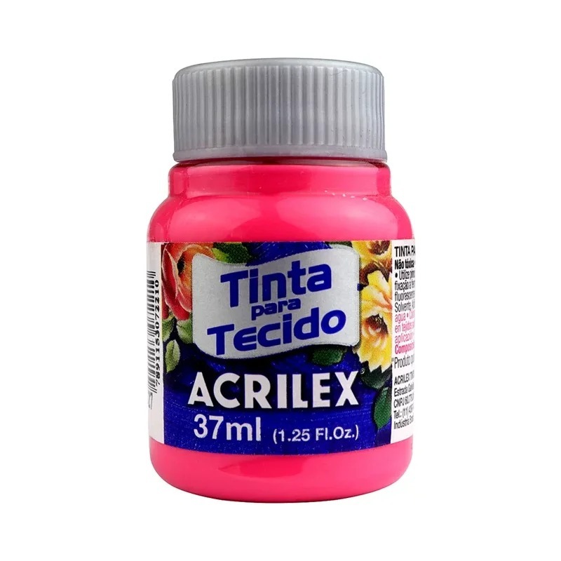 TINTA TECIDO ACRILEX ROSAS / LILAS 